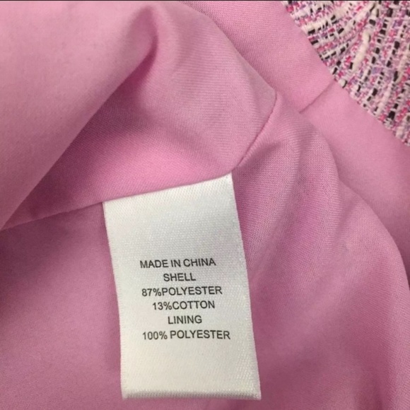 CeCe Cynthia Steffe Fuchsia Tweed Pencil Skirt - Picture 7 of 7